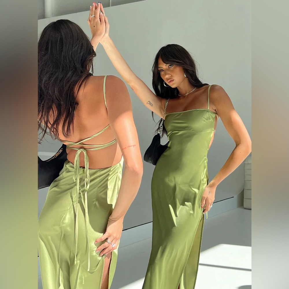Princess Polly Leyana Maxi Dress Green